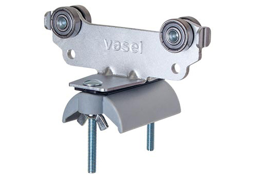 Steel Trolley with Plastic saddle for Flatform Cables